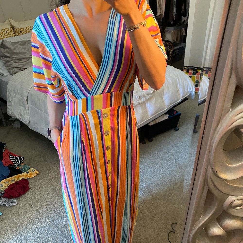 Harper Heritage Striped Maxi Dress - Never Worn